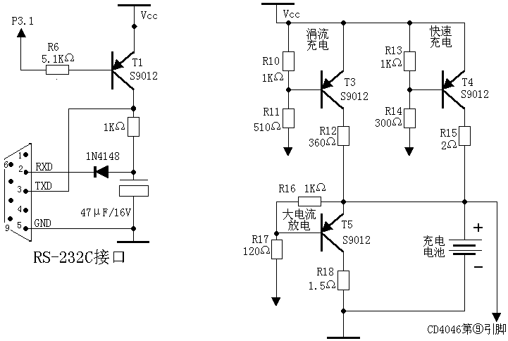 用<b class='flag-5'>單片機</b><b class='flag-5'>AT89C2051</b>控制的充電器電路