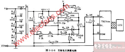 DT890B型<b class='flag-5'>交流電壓</b>測量<b class='flag-5'>電路圖</b>