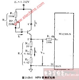 <b class='flag-5'>DT</b>860型NPN管<b class='flag-5'>测量</b>电路图