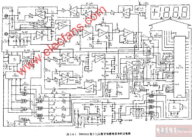 TM6043型<b class='flag-5'>3</b>,1 2<b class='flag-5'>位</b>數(shù)字電感<b class='flag-5'>電容</b><b class='flag-5'>表</b>的總<b class='flag-5'>電路</b>圖