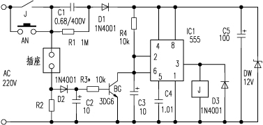 <b class='flag-5'>機(jī)</b>外型彩電交流全<b class='flag-5'>自動(dòng)關(guān)機(jī)電路圖</b>