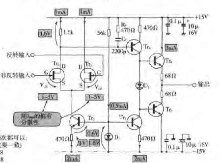 JFET輸入的<b class='flag-5'>OP</b><b class='flag-5'>放大器</b><b class='flag-5'>電路圖</b>