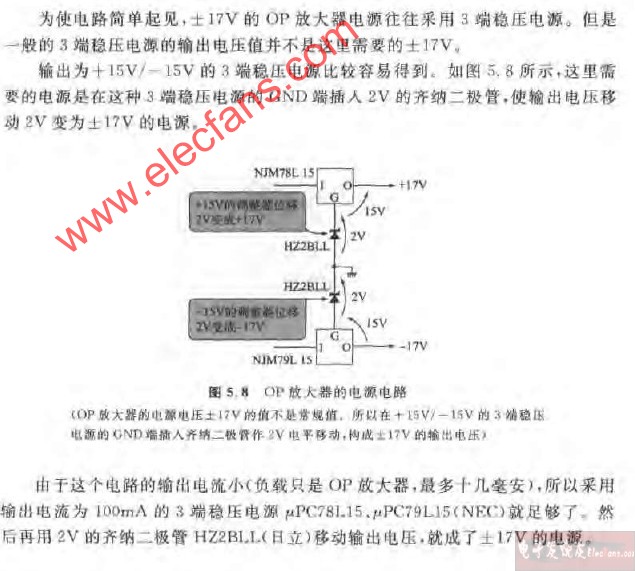 <b class='flag-5'>OP</b><b class='flag-5'>放大器</b>的電源<b class='flag-5'>電路圖</b>