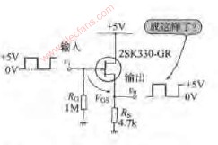 采用N沟JFET的源极跟随器型开关电路图