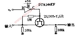 采用电阻内藏晶体管使电路变得简单的模拟开关电路图