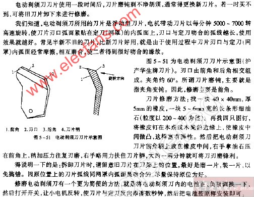 <b class='flag-5'>电动剃须刀</b>刀片的修磨