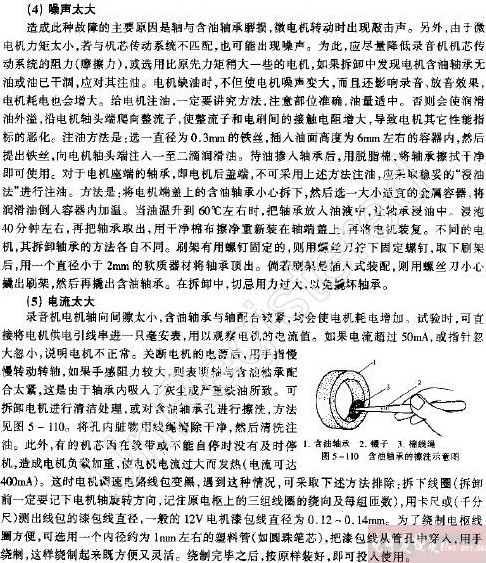 錄音機(jī)電機(jī)的巧修