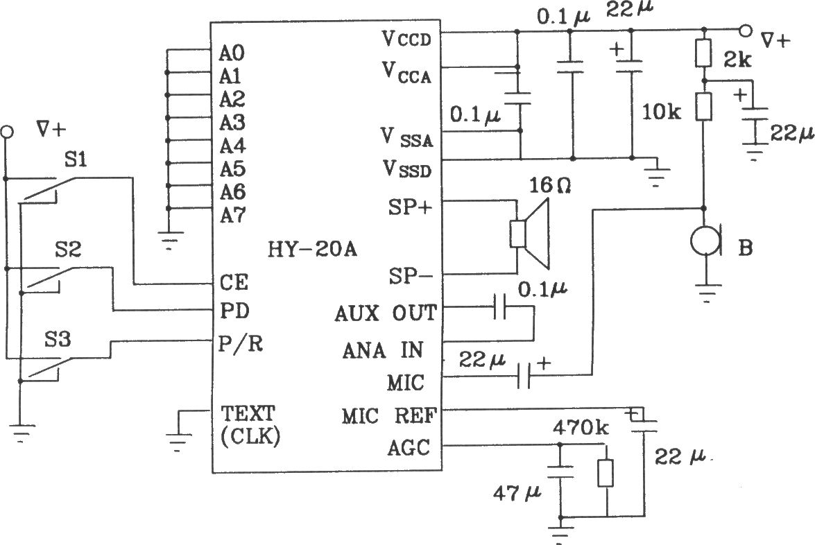 語音合成<b class='flag-5'>芯片</b>HY-20A應(yīng)用電路及<b class='flag-5'>引腳</b><b class='flag-5'>排列</b>圖