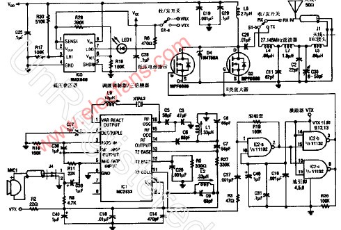 27.125KHz窄帶<b class='flag-5'>調(diào)頻發(fā)射機(jī)</b>