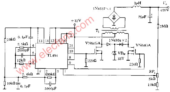 <b class='flag-5'>用</b><b class='flag-5'>TL494</b>構成的高壓電路