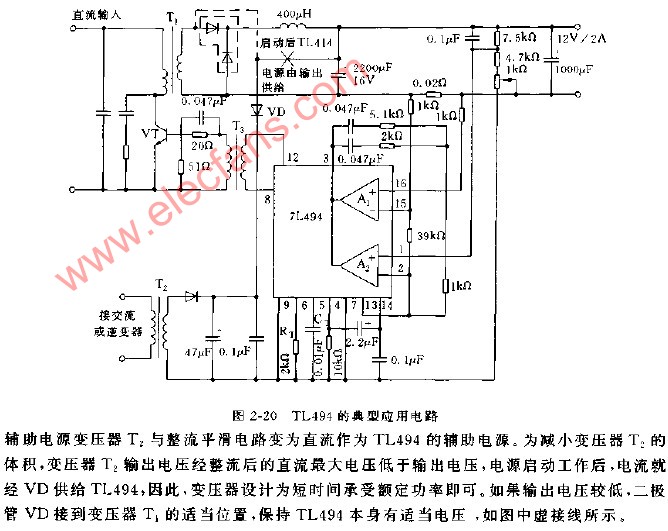 LT494的典型应用电路