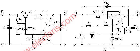 扩大输出<b class='flag-5'>电压</b><b class='flag-5'>范围</b>的输出<b class='flag-5'>电压</b>稳压器<b class='flag-5'>电路</b>