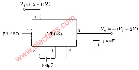 LT1054构成的负电压变换器电路