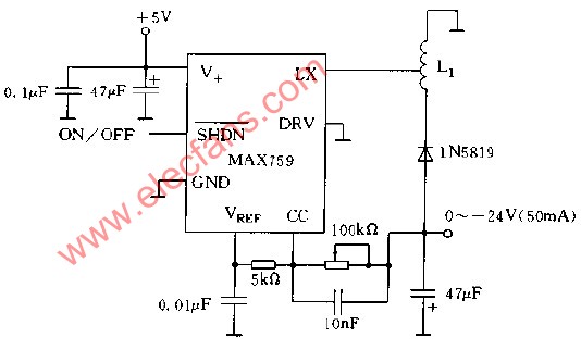 MAX759构成的LCD的—<b class='flag-5'>24V</b><b class='flag-5'>供电</b><b class='flag-5'>电源</b><b class='flag-5'>电路</b>