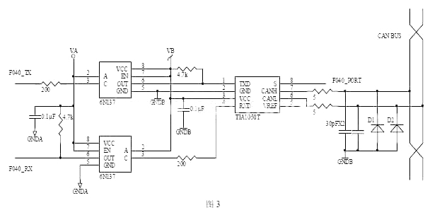 <b class='flag-5'>CAN</b><b class='flag-5'>总线</b>通信硬件<b class='flag-5'>原理图</b>(采用TJA1050T <b class='flag-5'>CAN</b><b class='flag-5'>总线</b>驱