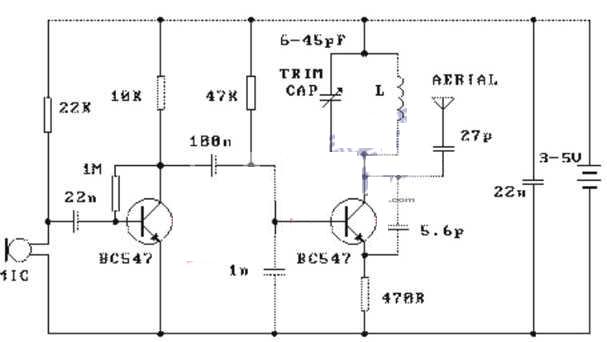 <b class='flag-5'>3V</b><b class='flag-5'>微型</b>無線話筒<b class='flag-5'>電路圖</b>