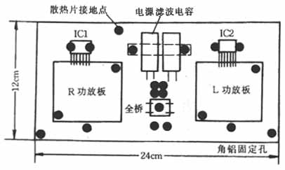 用TDA1514制作的简单功放及电路