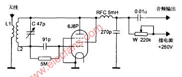 6J8P<b class='flag-5'>調頻</b><b class='flag-5'>收音機電路圖</b>