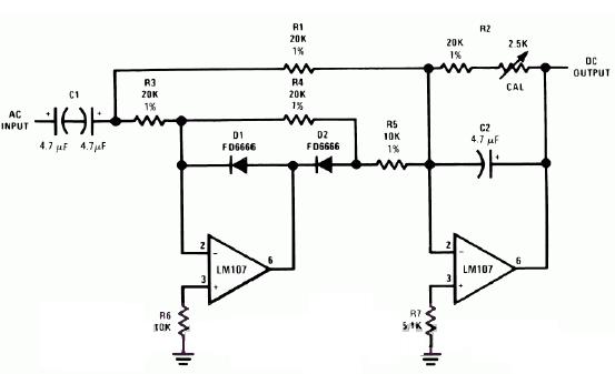 整流器<b class='flag-5'>和平均值</b>滤波器电路