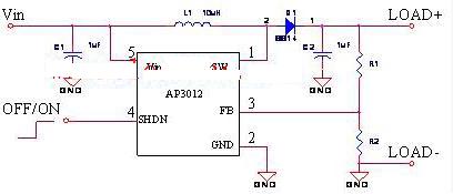 AP3012正负电源电路