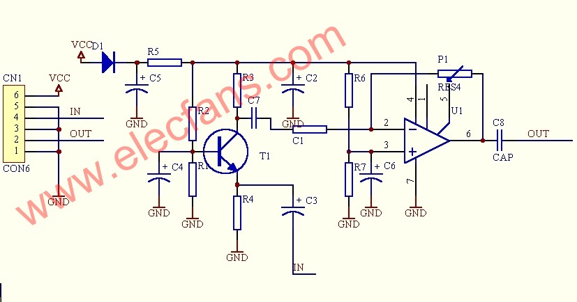 低<b class='flag-5'>阻抗</b><b class='flag-5'>麦克风</b><b class='flag-5'>放大器</b><b class='flag-5'>电路</b> (Low impedance mic