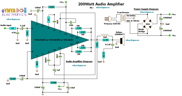 <b class='flag-5'>200W</b>音频放大器<b class='flag-5'>电路</b>--<b class='flag-5'>200W</b> Audio Amplif