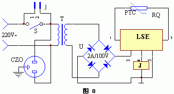 电水壶自动断电控制器电路原理
