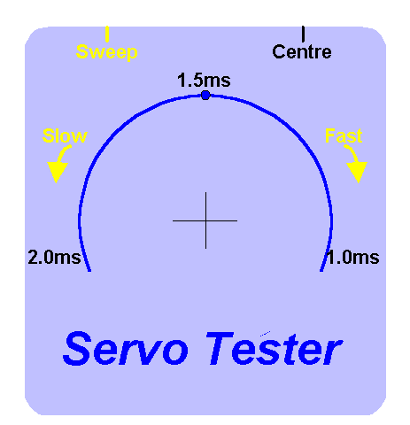 簡單伺服測試儀電路--Simple Servo Tester
