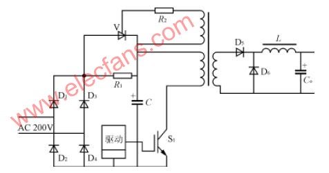 采用晶闸管和<b class='flag-5'>限流电阻</b>组成的软启动电路