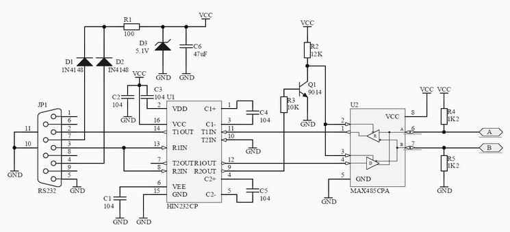 無源<b class='flag-5'>RS232-485</b><b class='flag-5'>轉換器</b>的制作方法