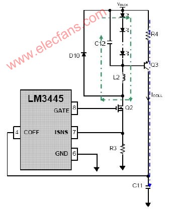 LM3445–恒流浮动降压稳压器电路