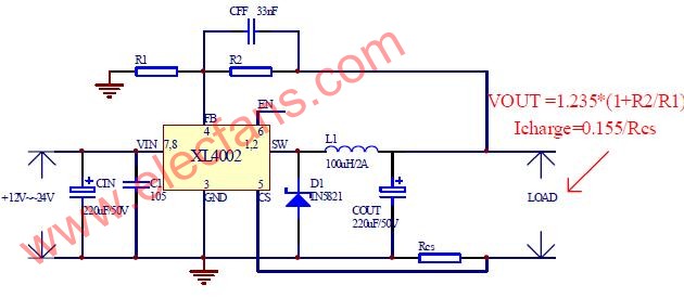 XL4002 典型應用電路