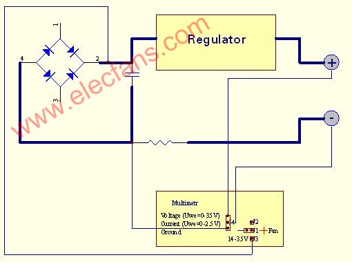 電流表電壓表+液晶面板電路,Voltmeter + Amme