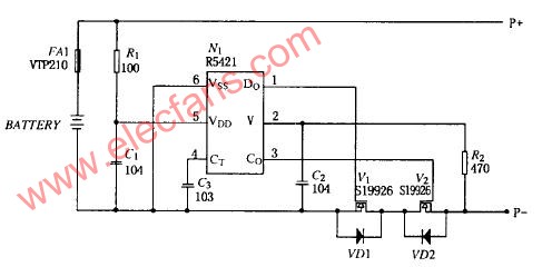 <b class='flag-5'>锂离子电池</b><b class='flag-5'>保护</b><b class='flag-5'>电路</b>图