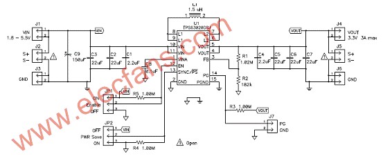 TPS63020EVM-487评估板电路图