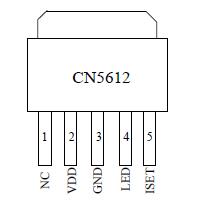 CN5612应用电路 (工作于2.7V到6V的电流调制电路)