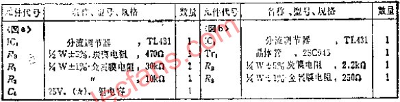 采用分流调节器的简易基准电压发生电路