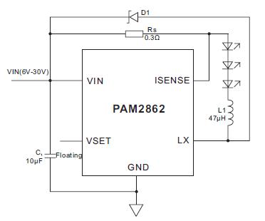 PAM2862应用电路