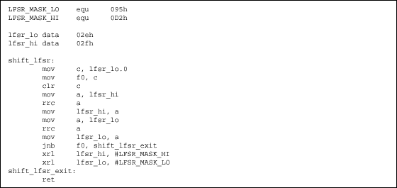 Pseudo random number generatio