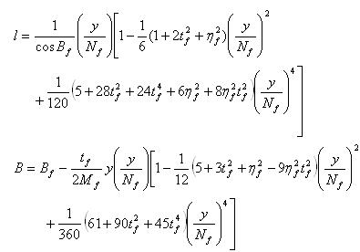 坐标转换的计算公式