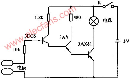 嬰兒尿布干濕檢查器電路圖