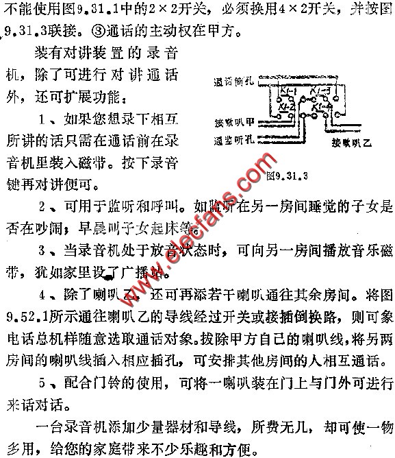 <b class='flag-5'>錄音機(jī)</b>兼用于對(duì)講通話(huà)電路圖