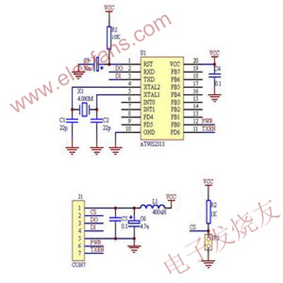 AT<b class='flag-5'>90S2313</b><b class='flag-5'>接口</b>电路