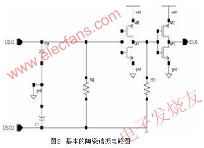 陶瓷諧振電路原理圖