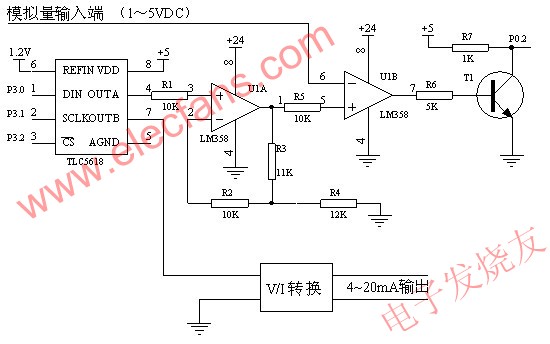 <b class='flag-5'>D</b>/<b class='flag-5'>A</b><b class='flag-5'>转换器</b>TLC5618的功能应用