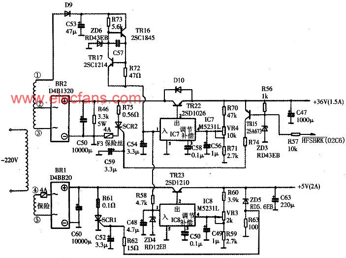 四通MS-2424打印机的电源电路原理分析