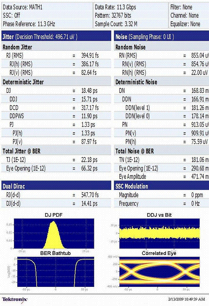 10G信号抖动测量的检定分析