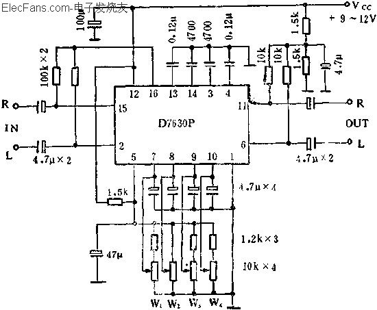 D7630P<b class='flag-5'>立體聲音調(diào)</b>多功能<b class='flag-5'>控制電路</b>的應(yīng)用