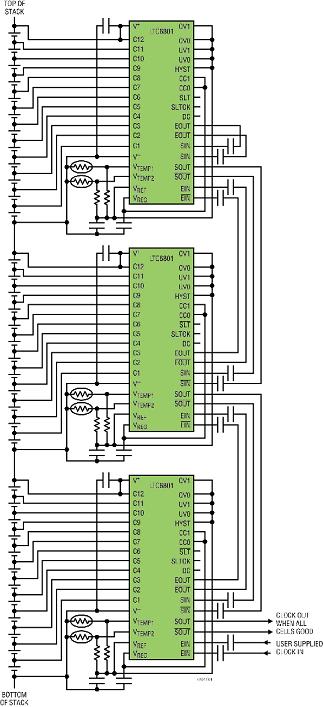 利用LTC6801进行电池管理系统 (BMS) 的故障监视