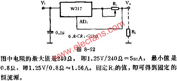 用W317组成的电视机慢启动应用线路图